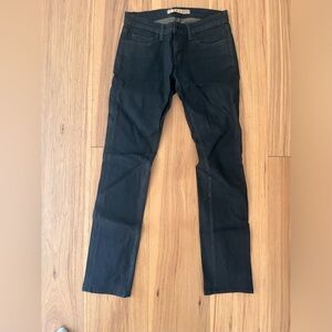 J Brand coated pencil leg pants